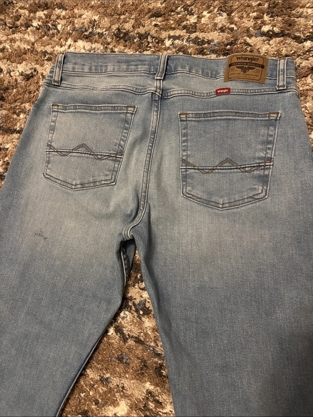 Wrangler Light Wash Slim Straight Men’s Jeans